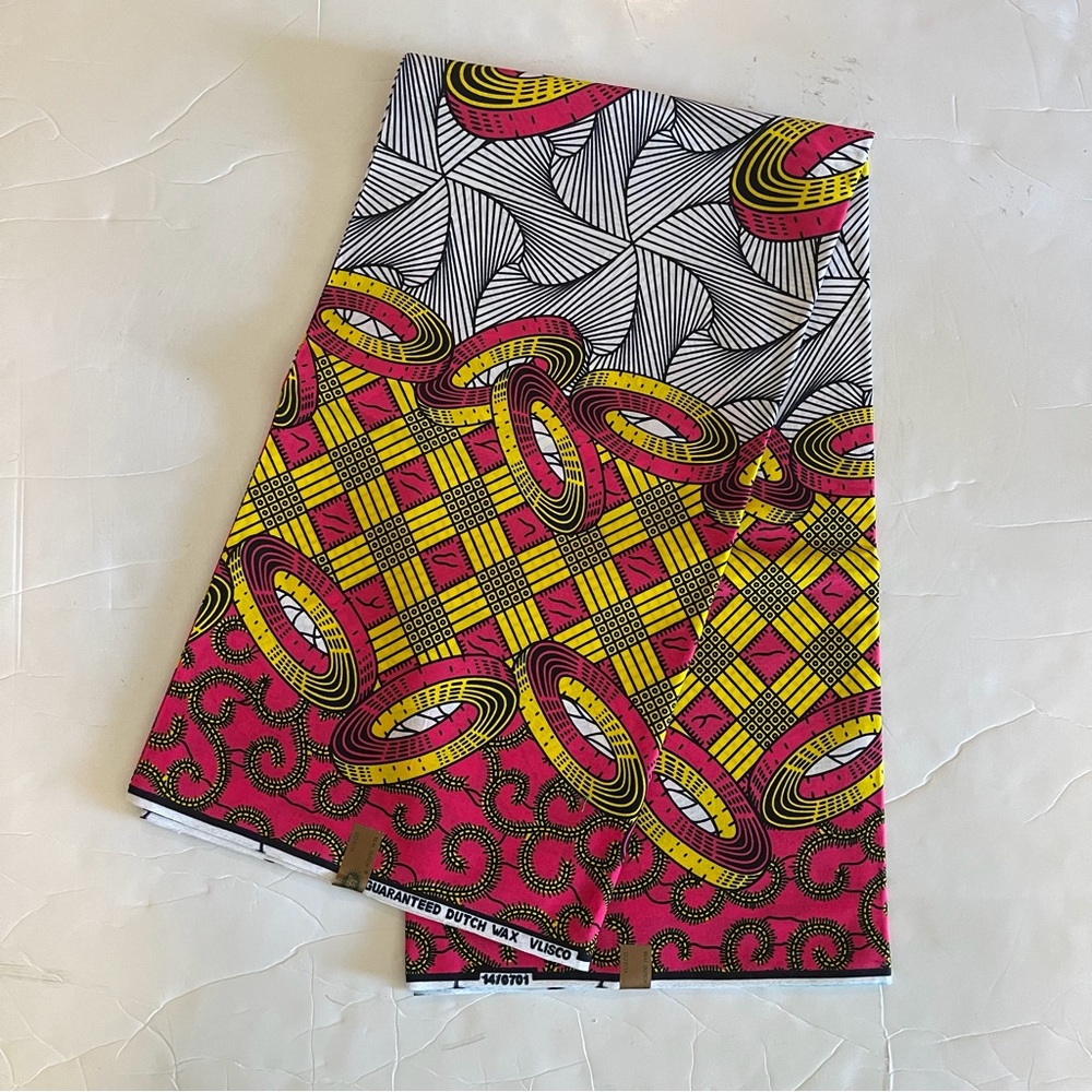 African Print Ankara Multicolor Mixed Tribal Print Cotton Fabric